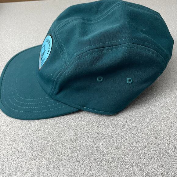 Cotopaxi Tech 5 Panel Hat Strapback Teal Outdoors Camping Blue Patch EUC - Picture 2 of 7